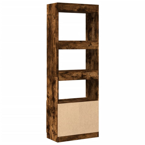 vidaXL Highboard 63x33x180 cm Räuchereiche Holzwerkstoff