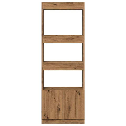 vidaXL Highboard Artisan-Eiche 63x33x180 cm Holzwerkstoff