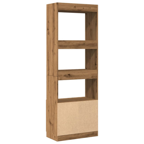 vidaXL Highboard Artisan-Eiche 63x33x180 cm Holzwerkstoff