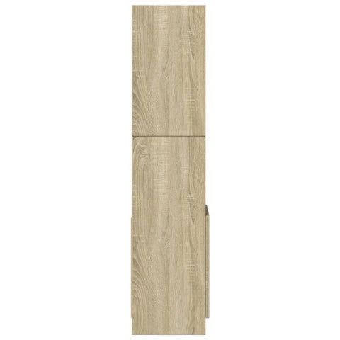 vidaXL Highboard Sonoma-Eiche 92x33x140 cm Holzwerkstoff