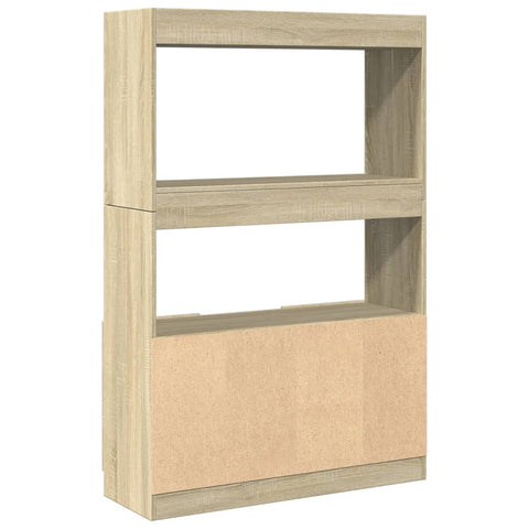 vidaXL Highboard Sonoma-Eiche 92x33x140 cm Holzwerkstoff