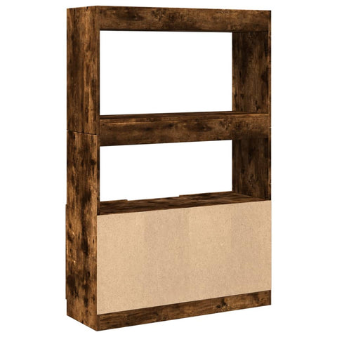 vidaXL Highboard Räuchereiche 92x33x140 cm Holzwerkstoff