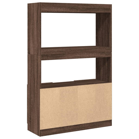 vidaXL Highboard Braun Eichen-Optik 92x33x140 cm Holzwerkstoff