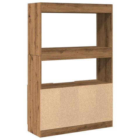 vidaXL Highboard Artisan-Eiche 92x33x140 cm Holzwerkstoff