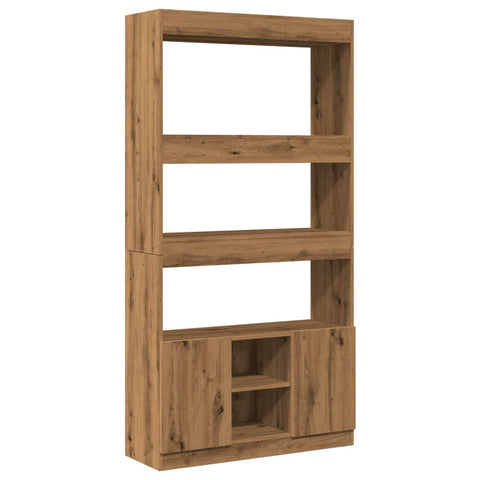 vidaXL Highboard Artisan-Eiche 92x33x180 cm Holzwerkstoff