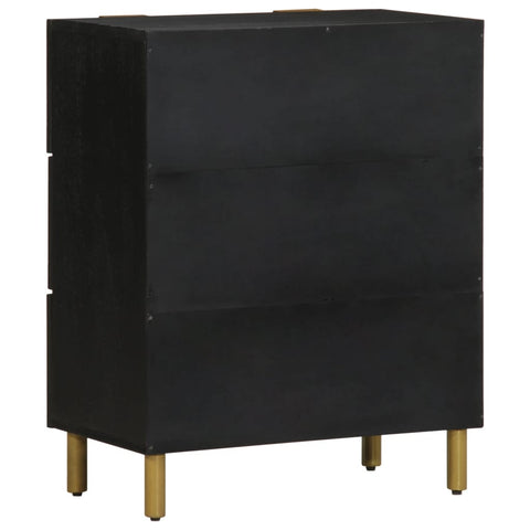 vidaXL Sideboards 2 Stk. Schwarz 60x33x75 cm Holzwerkstoff