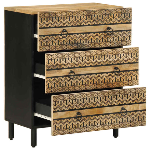 vidaXL Sideboards 2 Stk. Massivholz Mango