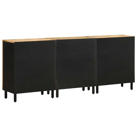 vidaXL Sideboards 3 Stk. Massivholz Mango