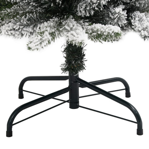 Künstlicher Weihnachtsbaum Schlank mit Schnee 180 cm PVC & PE