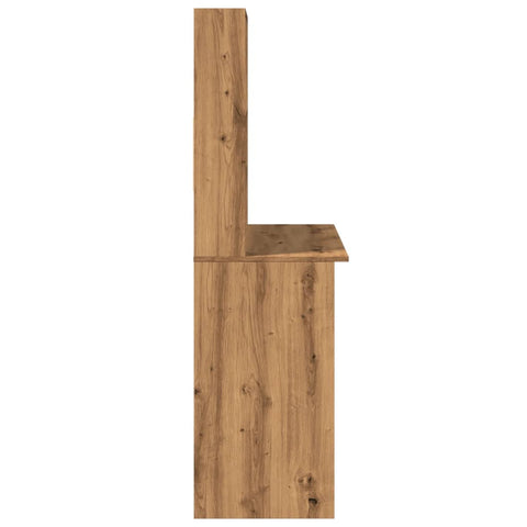 vidaXL Schreibtisch mit Regal Artisan-Eiche 102x45x148cm Holzwerkstoff