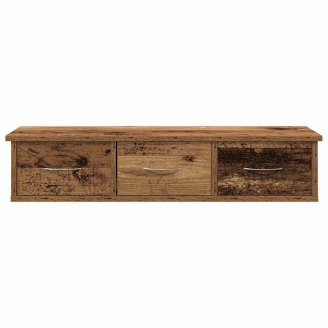 vidaXL Wandschrank Altholz-Optik 88x26x18,5 cm Holzwerkstoff