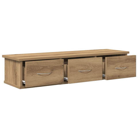 vidaXL Wandschrank Artisan-Eiche 88x26x18,5 cm Holzwerkstoff