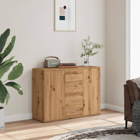 vidaXL Sideboard Artisan-Eiche 88x30x64 cm Holzwerkstoff