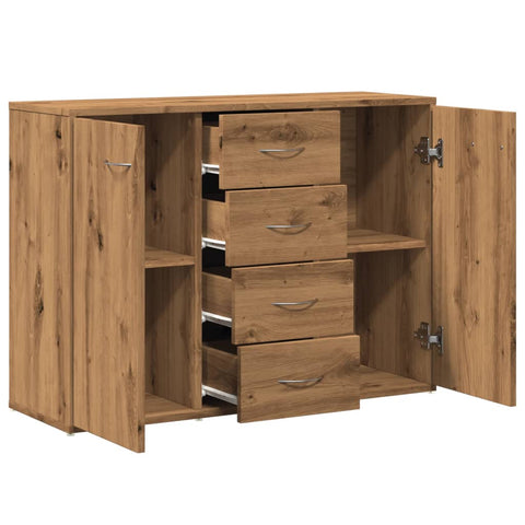 vidaXL Sideboard Artisan-Eiche 88x30x64 cm Holzwerkstoff