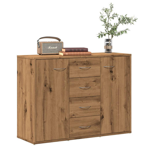 vidaXL Sideboard Artisan-Eiche 88x30x64 cm Holzwerkstoff