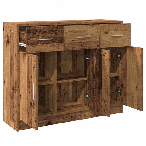 vidaXL Sideboard Altholz-Optik 91x28x75 cm Holzwerkstoff