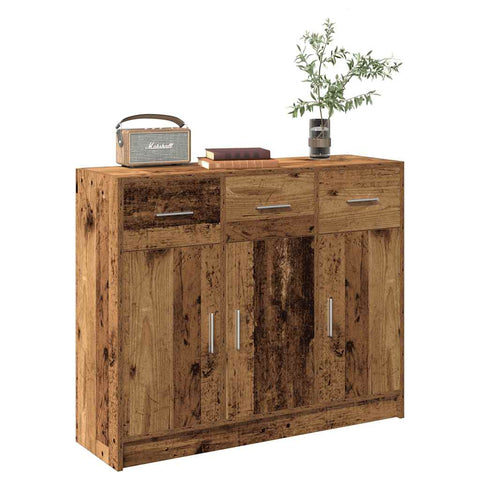 vidaXL Sideboard Altholz-Optik 91x28x75 cm Holzwerkstoff