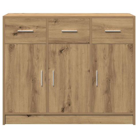 vidaXL Sideboard Artisan-Eiche 91x28x75 cm Holzwerkstoff