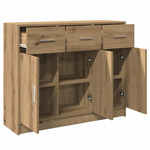 vidaXL Sideboard Artisan-Eiche 91x28x75 cm Holzwerkstoff