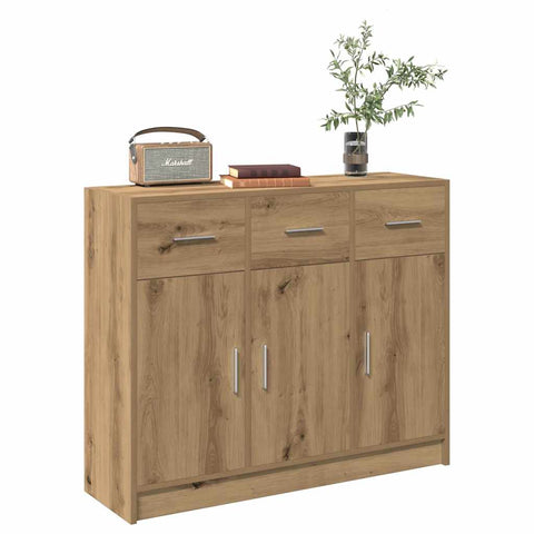 vidaXL Sideboard Artisan-Eiche 91x28x75 cm Holzwerkstoff