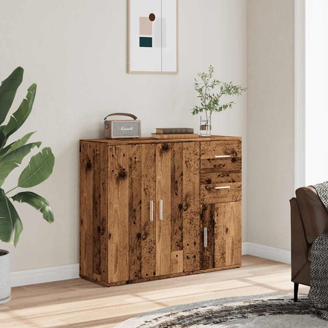 vidaXL Sideboard Altholz-Optik 91x29,5x75 cm Holzwerkstoff