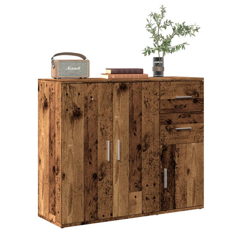 vidaXL Sideboard Altholz-Optik 91x29,5x75 cm Holzwerkstoff