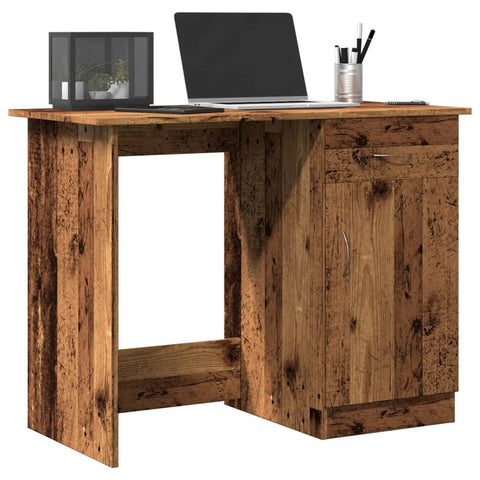 vidaXL Schreibtisch Altholz-Optik 100x50x76 cm Holzwerkstoff