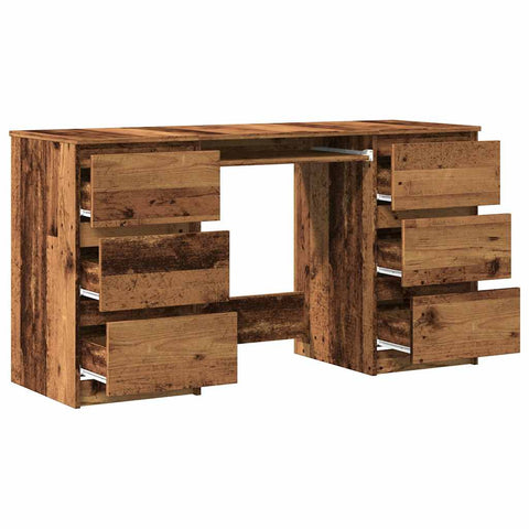 vidaXL Schreibtisch Altholz-Optik 140x50x77 cm Holzwerkstoff