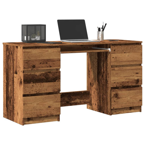 vidaXL Schreibtisch Altholz-Optik 140x50x77 cm Holzwerkstoff