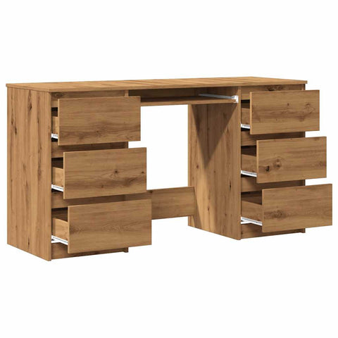 Schreibtisch Artisan-Eiche 140x50x77 cm Holzwerkstoff