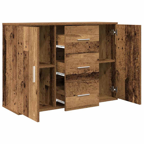 vidaXL Sideboard Altholz-Optik 90x29,5x65 cm Holzwerkstoff