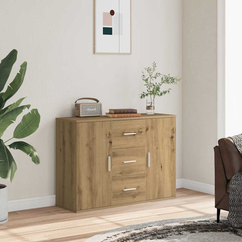 vidaXL Sideboard Artisan-Eiche 90x29,5x65 cm Holzwerkstoff