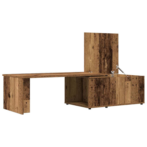 vidaXL Couchtisch Altholz-Optik 150x50x35 cm Holzwerkstoff