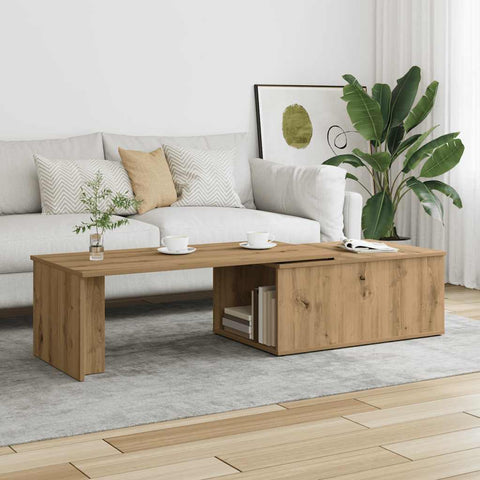 vidaXL Couchtisch Artisan-Eiche 150x50x35 cm Holzwerkstoff