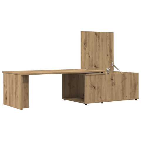 vidaXL Couchtisch Artisan-Eiche 150x50x35 cm Holzwerkstoff