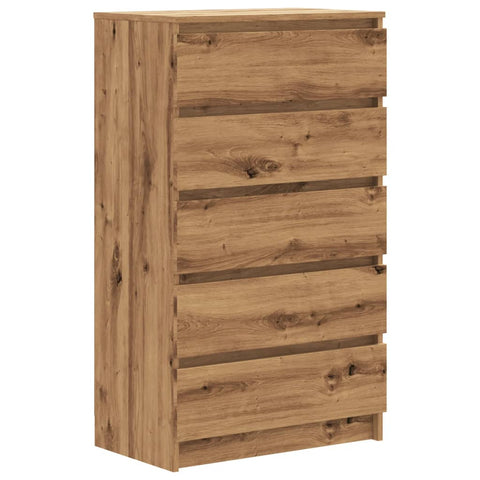 vidaXL Schubladenschrank Artisan-Eiche 60x36x103 cm Holzwerkstoff