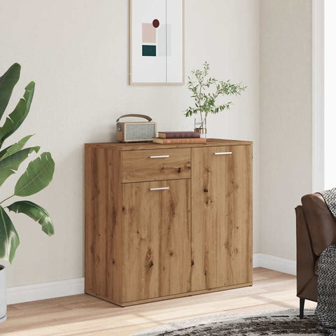 vidaXL Sideboard Artisan-Eiche 80x36x75 cm Holzwerkstoff