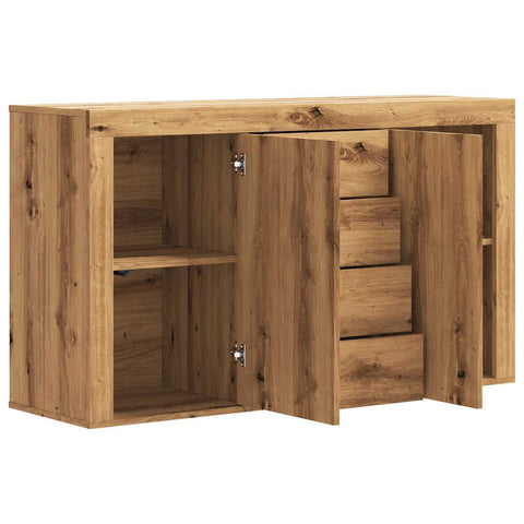 vidaXL Sideboard Artisan-Eiche 120x36x69 cm Holzwerkstoff