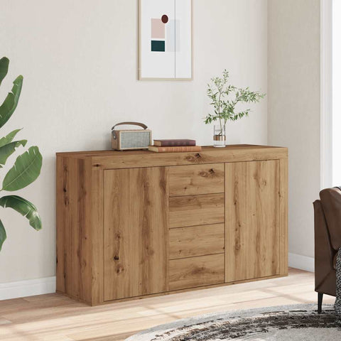 vidaXL Sideboard Artisan-Eiche 120x36x69 cm Holzwerkstoff