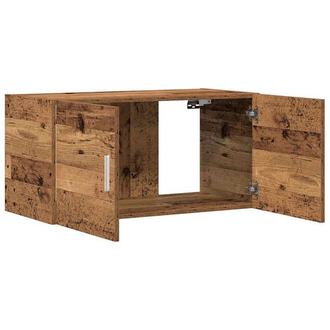 vidaXL Wandschrank Altholz-Optik 80x39x40 cm Holzwerkstoff