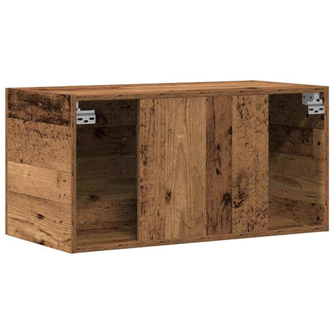 vidaXL Wandschrank Altholz-Optik 80x39x40 cm Holzwerkstoff