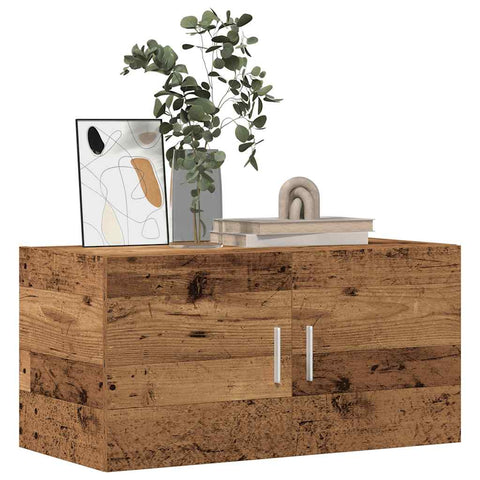 vidaXL Wandschrank Altholz-Optik 80x39x40 cm Holzwerkstoff