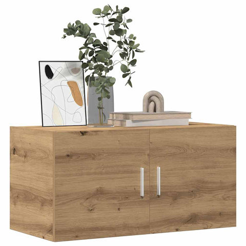 vidaXL Wandschrank Artisan-Eiche 80x39x40 cm Holzwerkstoff