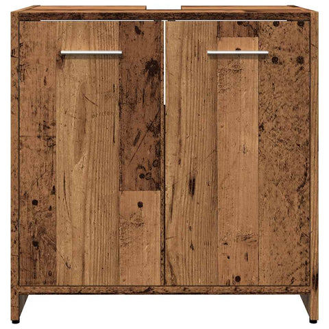 vidaXL Waschbeckenunterschrank Altholz-Optik 60x33x60 cm Holzwerkstoff