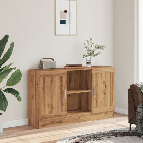 vidaXL Sideboard Artisan-Eiche 120x30,5x70 cm Holzwerkstoff