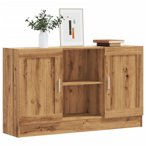 vidaXL Sideboard Artisan-Eiche 120x30,5x70 cm Holzwerkstoff