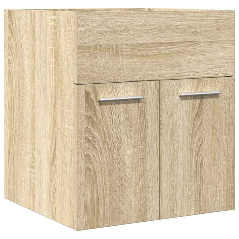 vidaXL Waschbeckenschrank Sonoma-Eiche 41x38,5x46 cm Holzwerkstoff