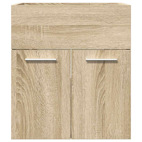 vidaXL Waschbeckenschrank Sonoma-Eiche 41x38,5x46 cm Holzwerkstoff