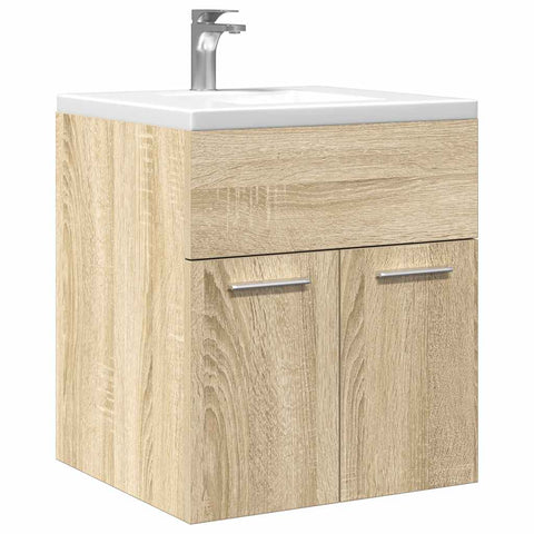 vidaXL Waschbeckenschrank Sonoma-Eiche 41x38,5x46 cm Holzwerkstoff