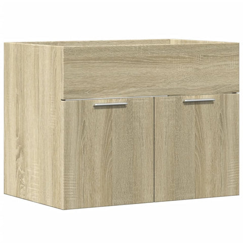 vidaXL Waschbeckenunterschrank Sonoma-Eiche 60x38,5x46cm Holzwerkstoff